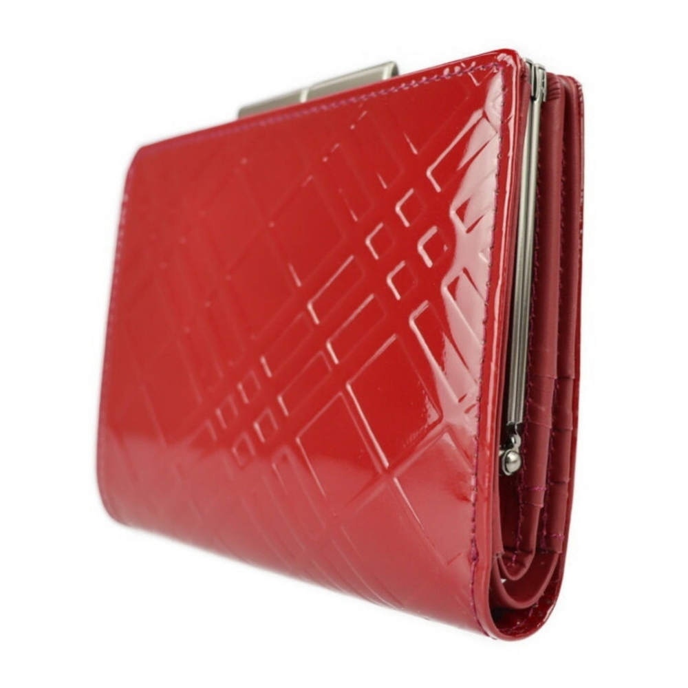Mint! Burberry Check Clasp Bi-Fold Folio Wallet E… - image 5
